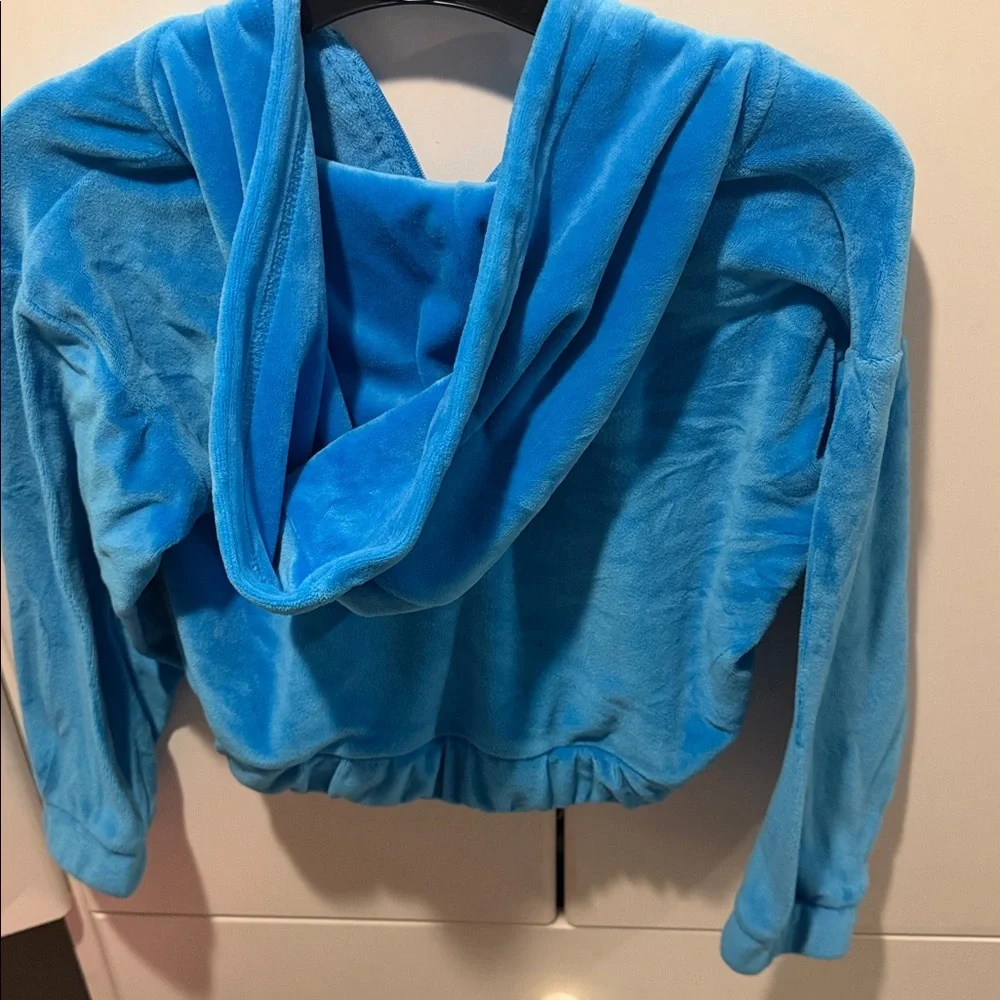 Girls velour zip up hoodie